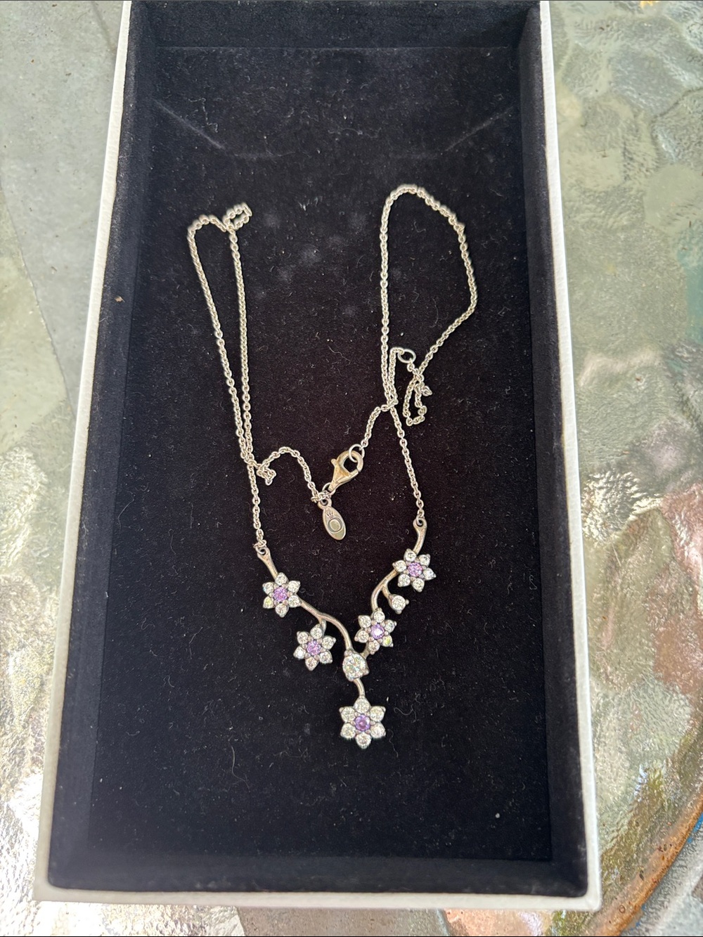 Pandora Forget-Me-Not Necklace - Picture 4 of 7